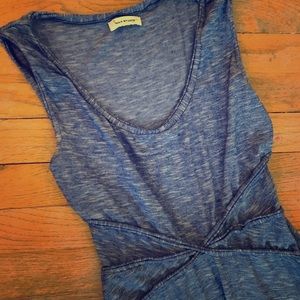 MaxStudio blue & white maxi dress